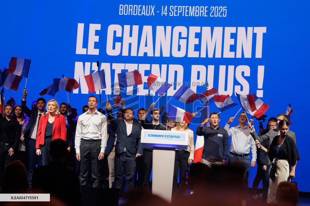 Rassemblement National meeting - Bordeaux