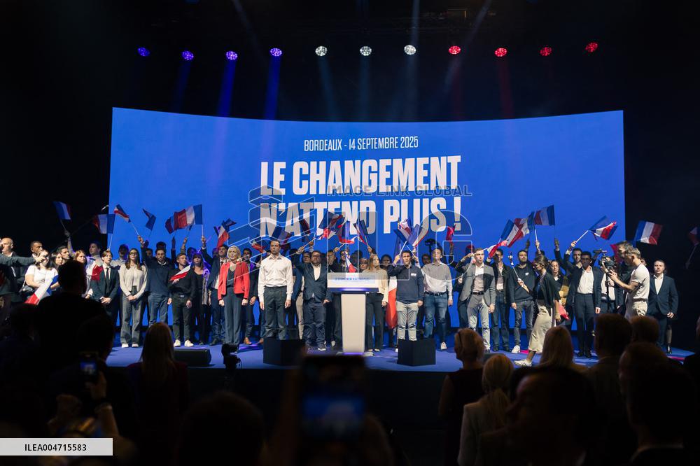 Rassemblement National meeting - Bordeaux