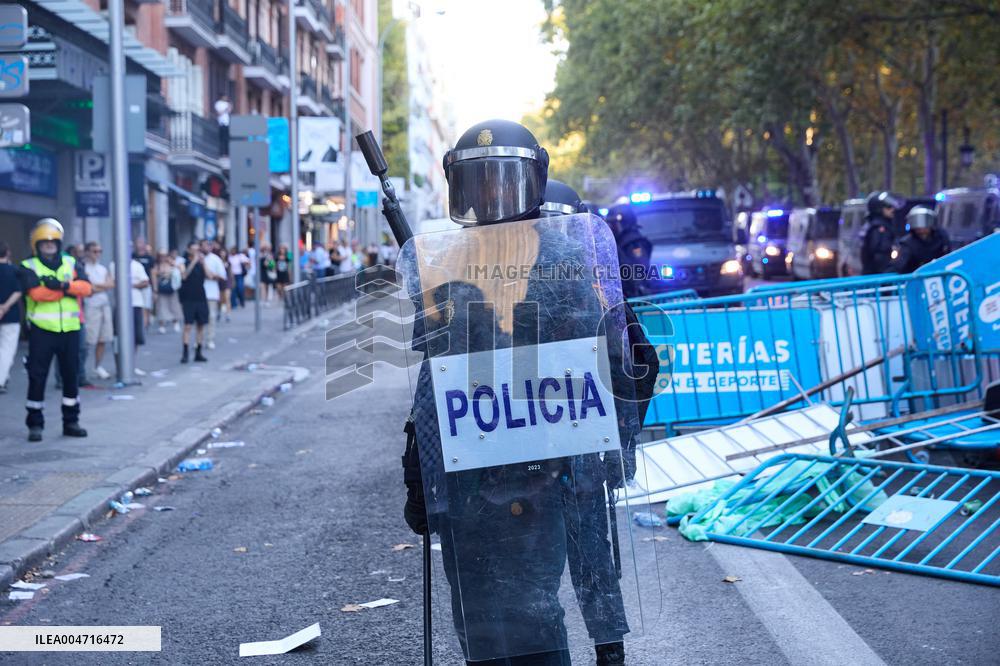 Madrid Hosts Final Stage Of The Vuelta Ciclista A España Marked By Pro-Palestinian Protests