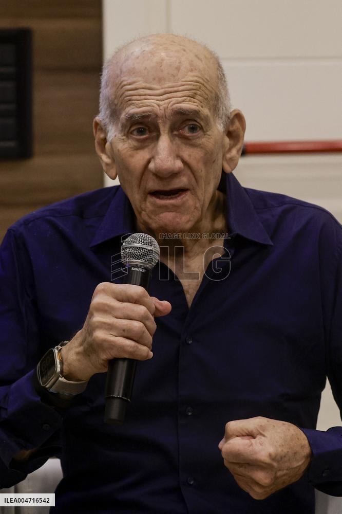 Ehud Olmert At Falafel And Democracy Conference - Naples