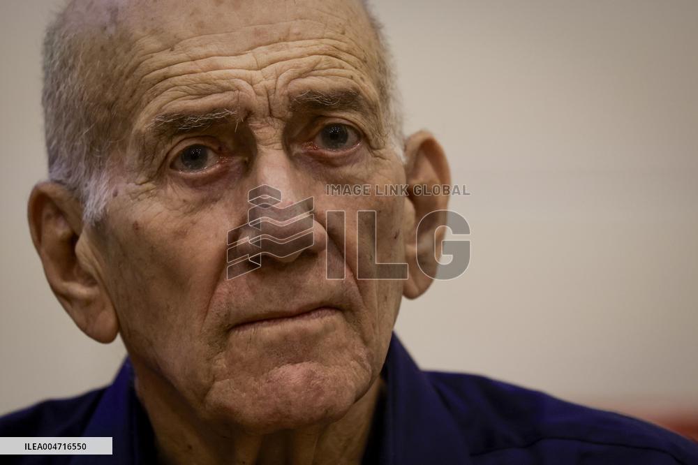 Ehud Olmert At Falafel And Democracy Conference - Naples