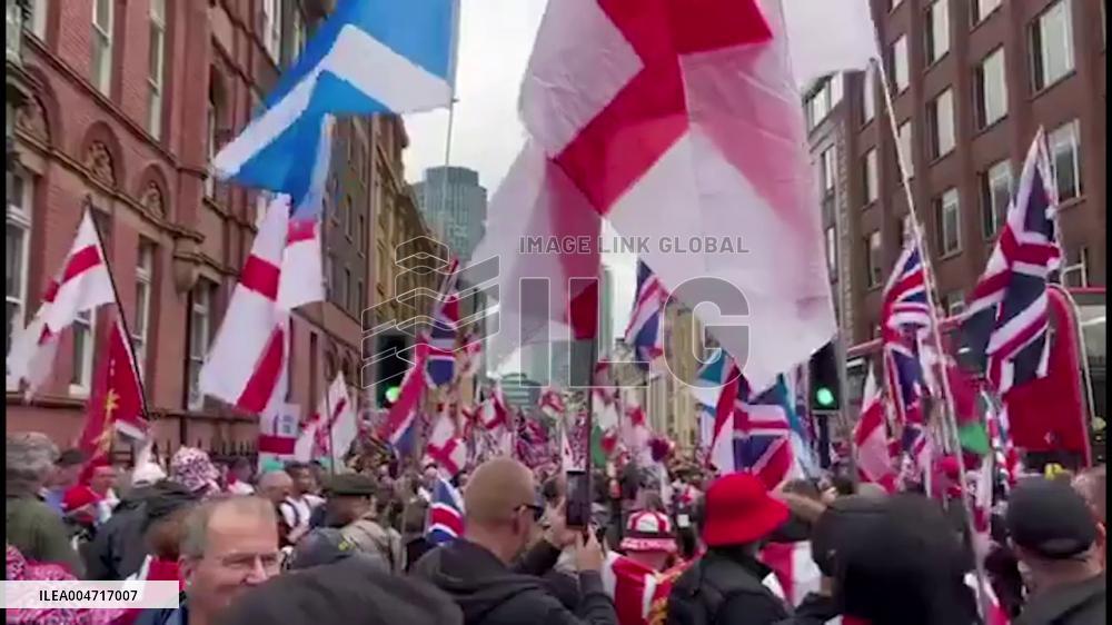 UK: Tommy Robinson Leads Massive Far-Right March in London