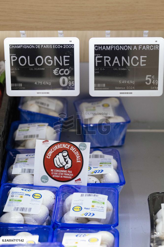 Farmers Protest in Supermarkets - France