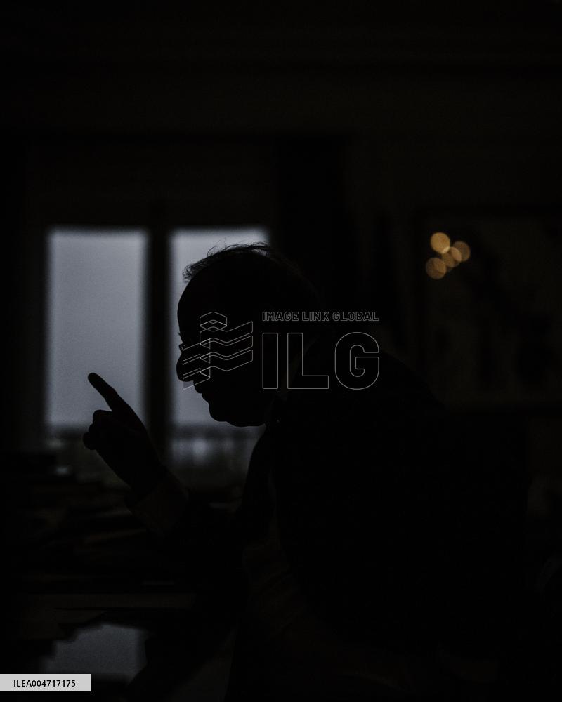 François Hollande during an interview with Le Figaro - Paris