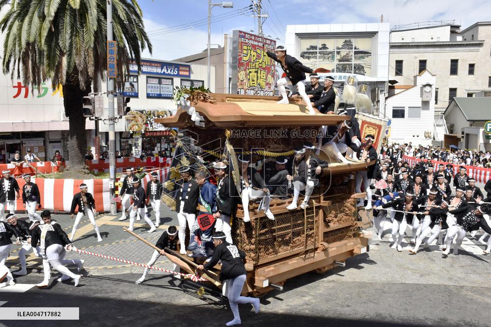 Danjiri festival in Osaka