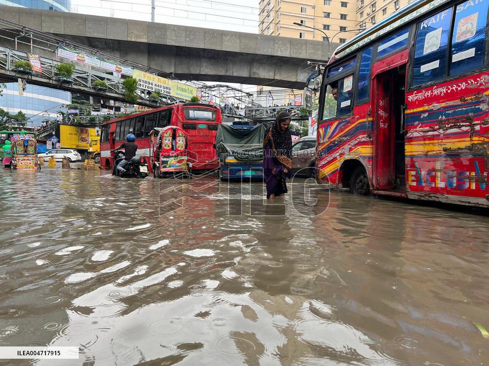 Waterlogged Streets in Dhaka - Bangladesh