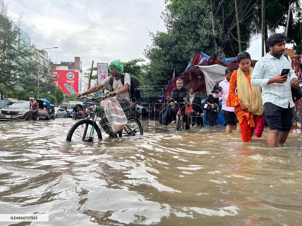 Waterlogged Streets in Dhaka - Bangladesh