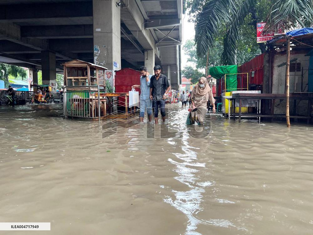 Waterlogged Streets in Dhaka - Bangladesh