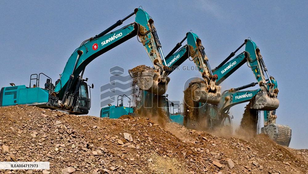 Pandaoshan Pumped Storage Power Station Upper Reservoir Construction in Zhangye