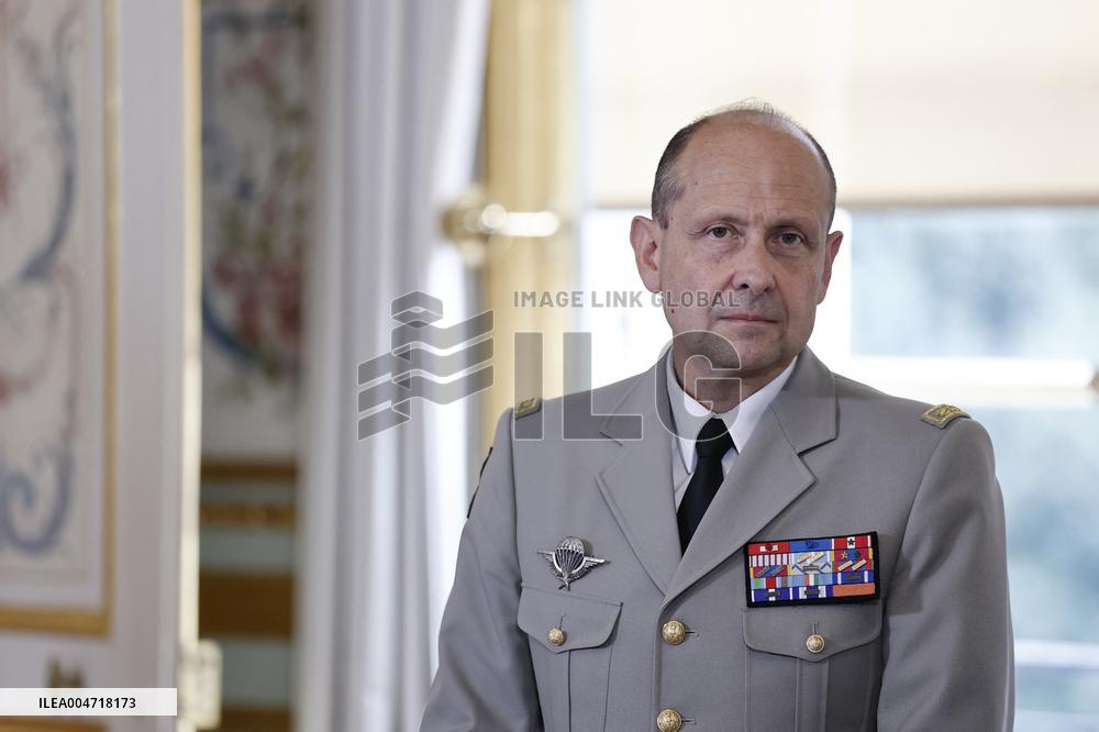 French President Macron Attends A Video Conference On The Situation In The Middle East - Paris