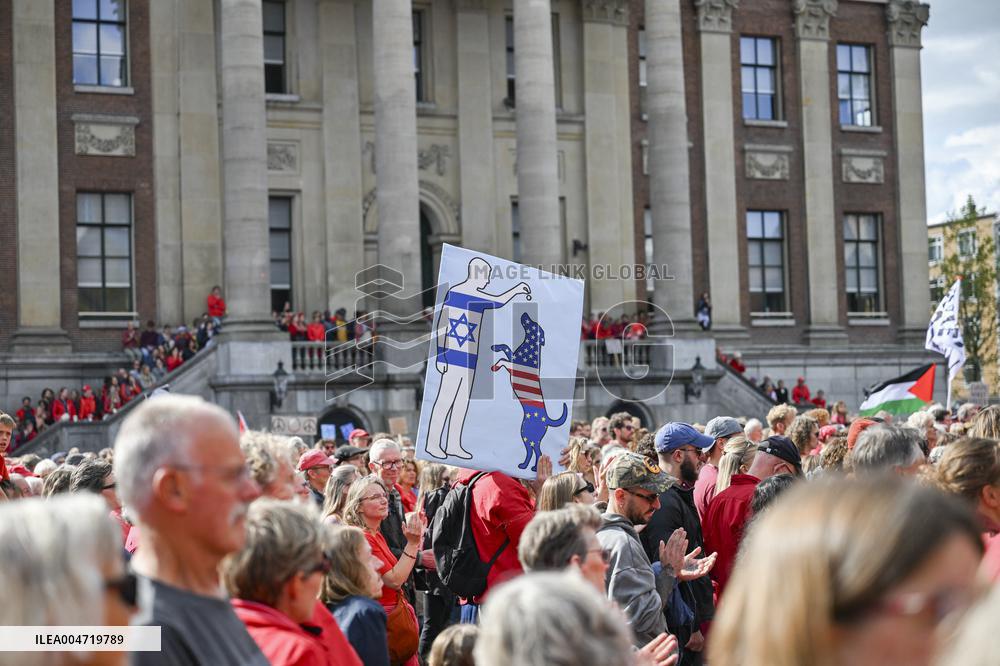 Protests Against Dutch Government’s Policy on Israel - Groningen