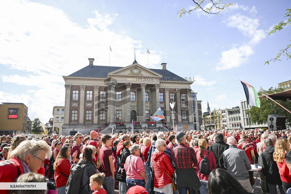 Protests Against Dutch Government’s Policy on Israel - Groningen
