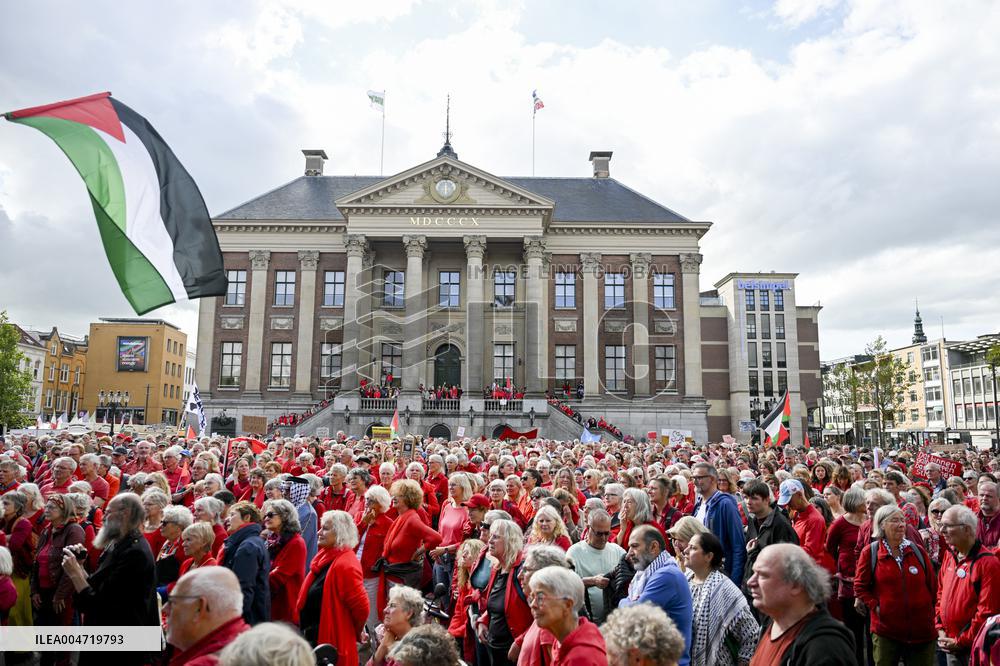 Protests Against Dutch Government’s Policy on Israel - Groningen