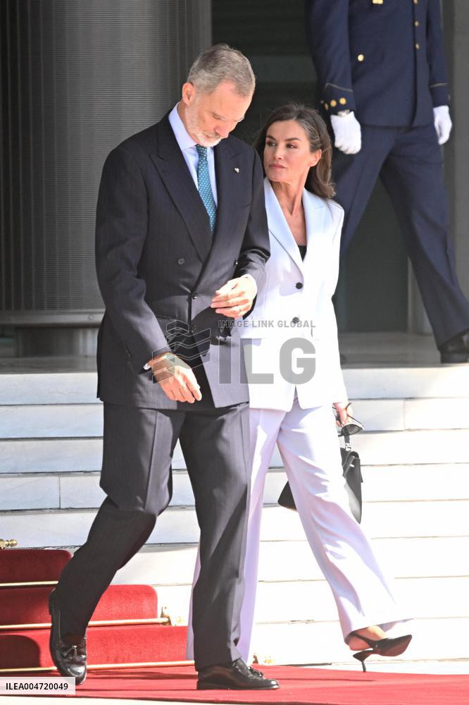 King Felipe VI and Queen Letizia Head To Egypt - Madrid