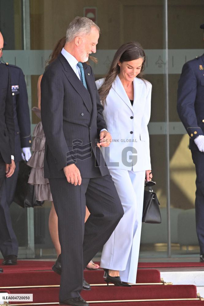 King Felipe VI and Queen Letizia Head To Egypt - Madrid