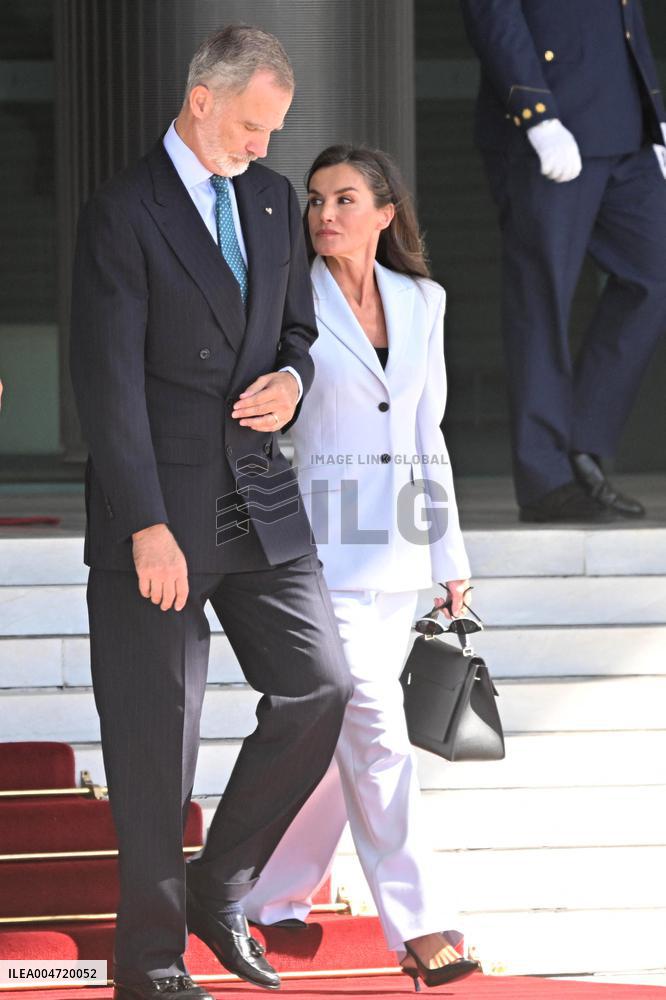 King Felipe VI and Queen Letizia Head To Egypt - Madrid
