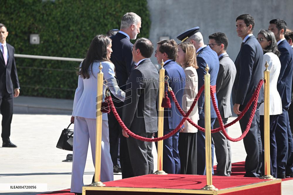 King Felipe VI and Queen Letizia Head To Egypt - Madrid