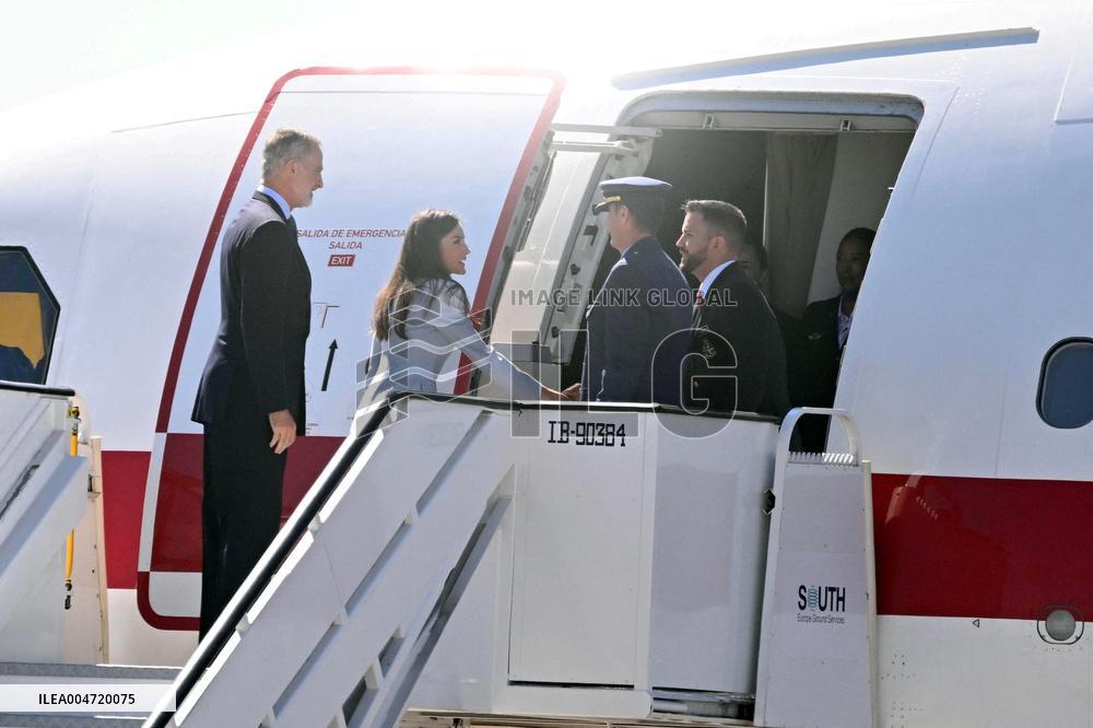 King Felipe VI and Queen Letizia Head To Egypt - Madrid