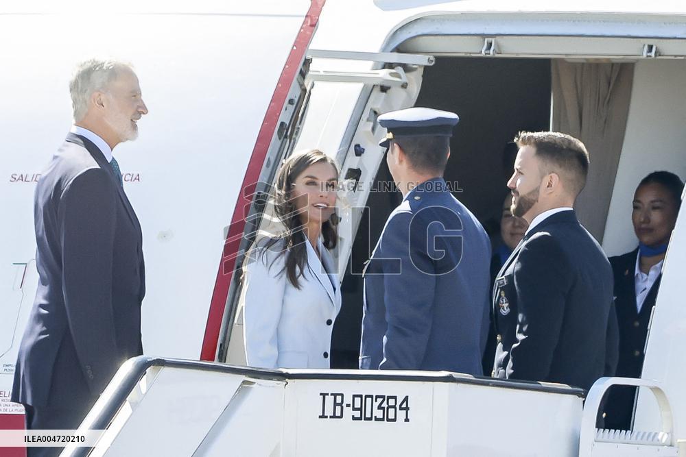 King Felipe VI and Queen Letizia Head To Egypt - Madrid