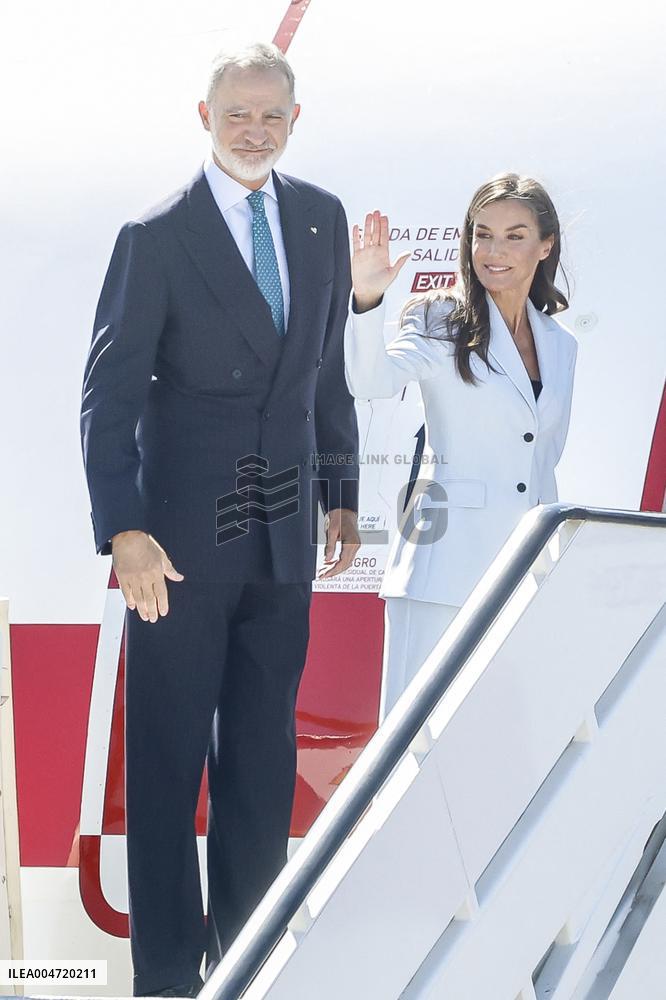 King Felipe VI and Queen Letizia Head To Egypt - Madrid