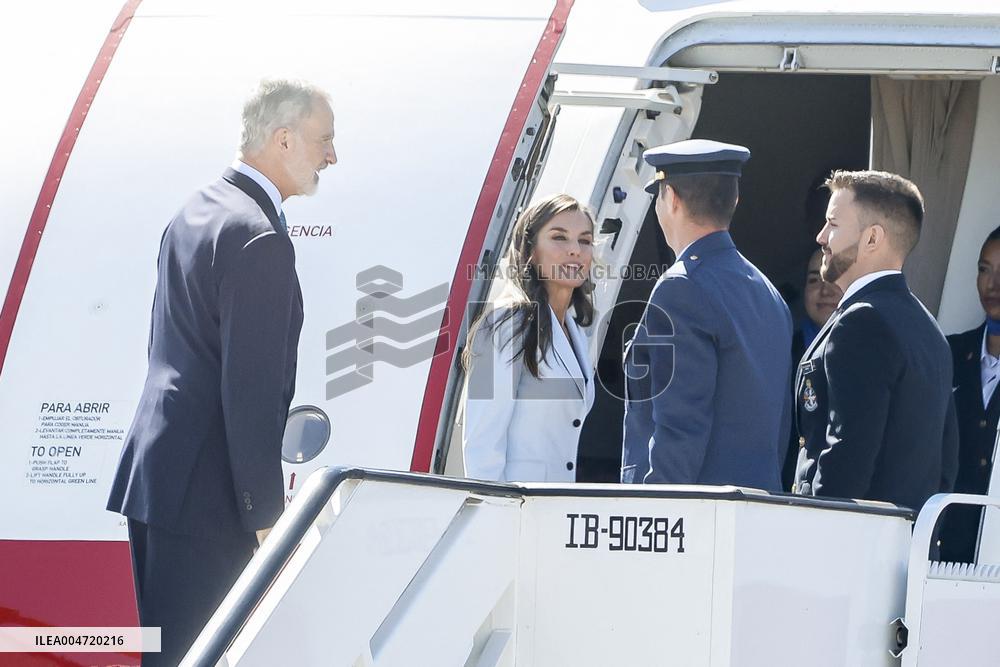 King Felipe VI and Queen Letizia Head To Egypt - Madrid