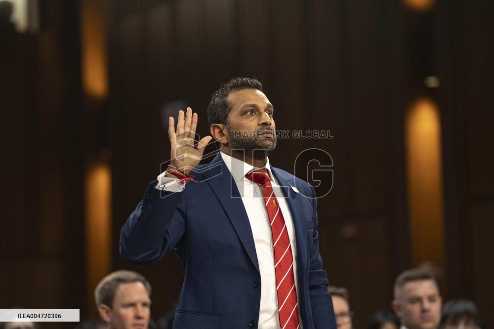FBI Director Kash Patel testifies before the House Judiciary Committee during an oversight hearing on Capitol Hill.