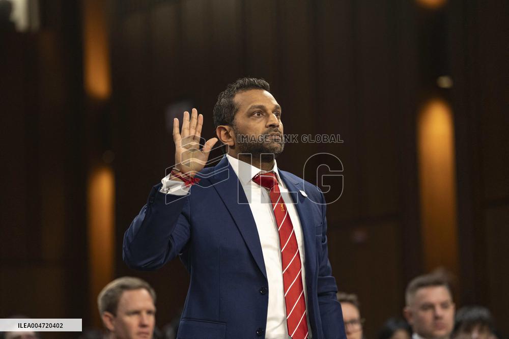 FBI Director Kash Patel testifies before the House Judiciary Committee during an oversight hearing on Capitol Hill.