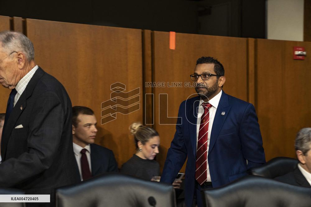 FBI Director Kash Patel testifies before the House Judiciary Committee during an oversight hearing on Capitol Hill.