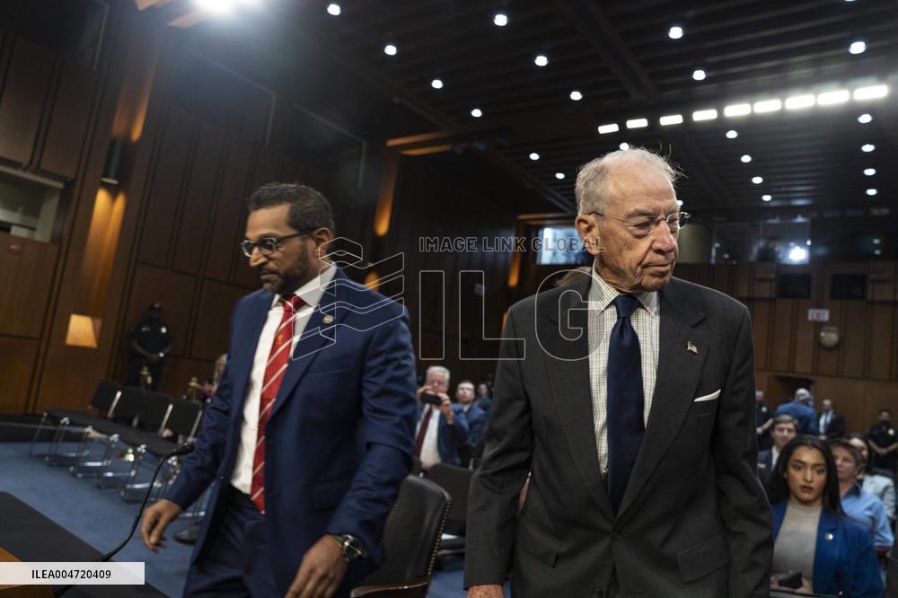 FBI Director Kash Patel testifies before the House Judiciary Committee during an oversight hearing on Capitol Hill.