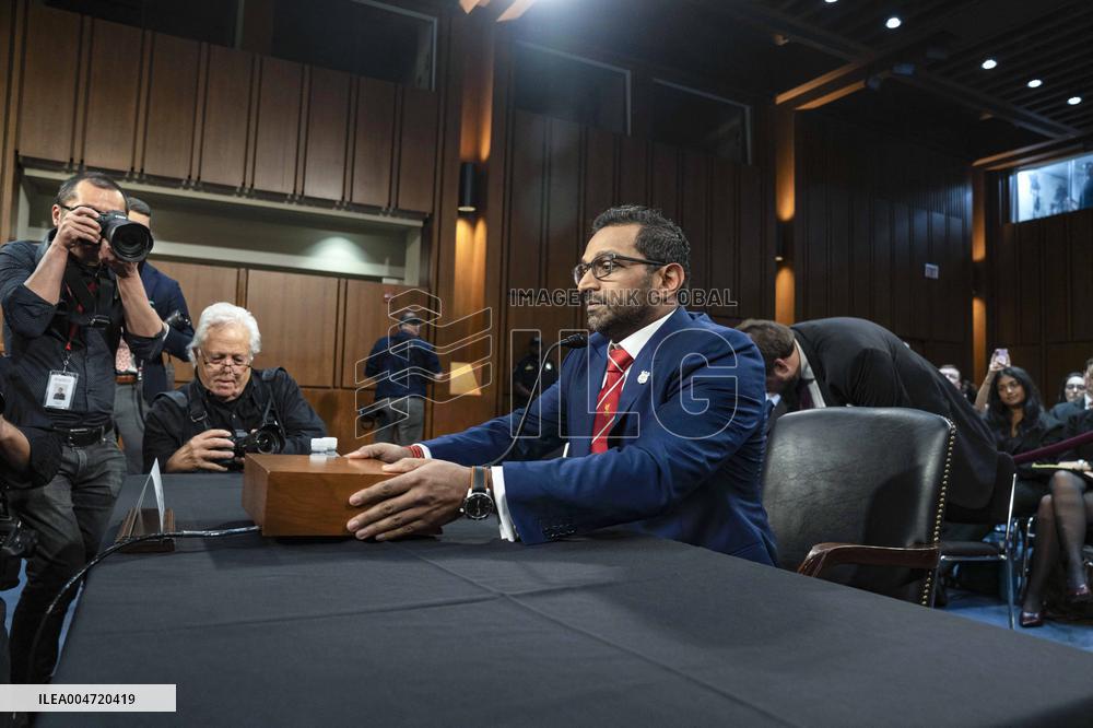 FBI Director Kash Patel testifies before the House Judiciary Committee during an oversight hearing on Capitol Hill.