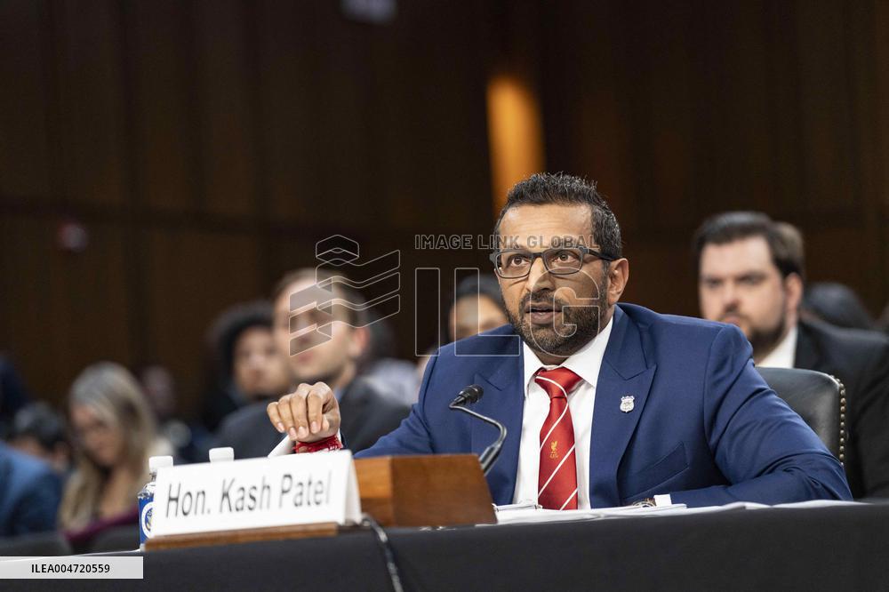 FBI Director Kash Patel testifies before the House Judiciary Committee during an oversight hearing on Capitol Hill.