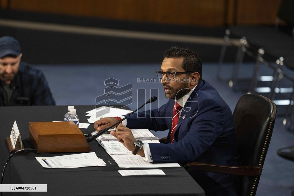 FBI Director Kash Patel testifies before the House Judiciary Committee during an oversight hearing on Capitol Hill.