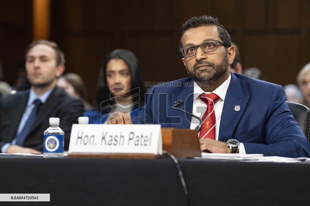FBI Director Kash Patel testifies before the House Judiciary Committee during an oversight hearing on Capitol Hill.