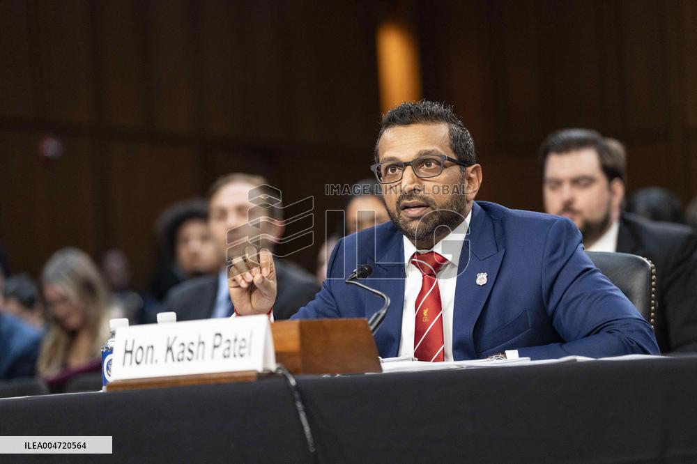 FBI Director Kash Patel testifies before the House Judiciary Committee during an oversight hearing on Capitol Hill.