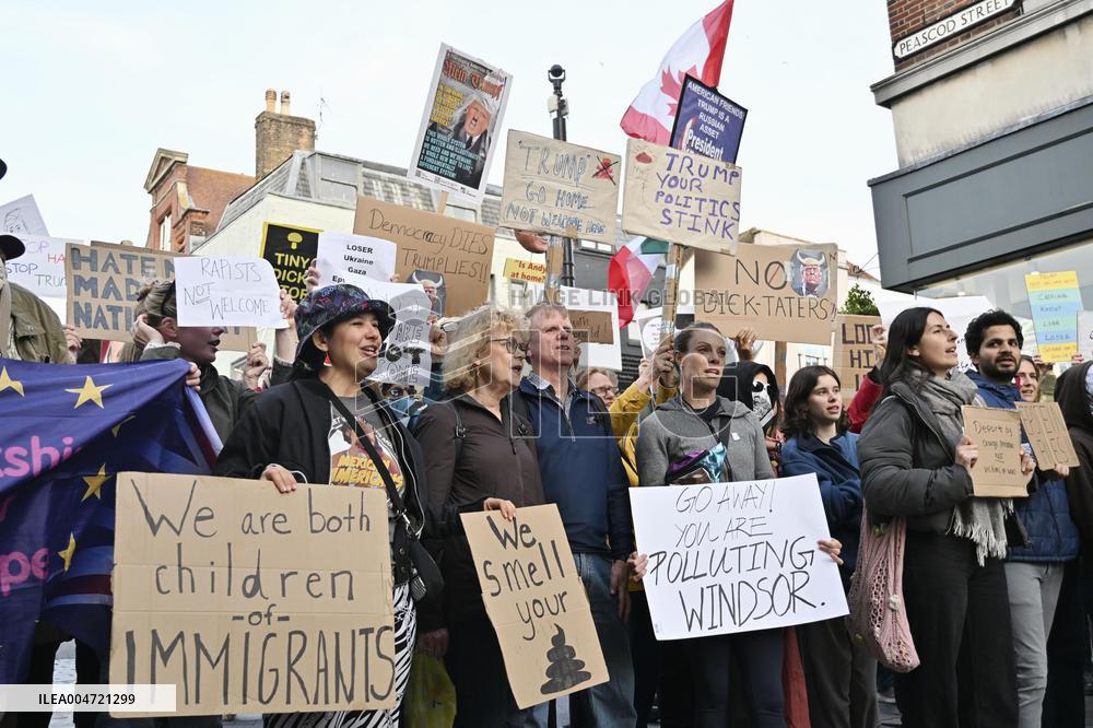 Anti-Trump rally in Britain