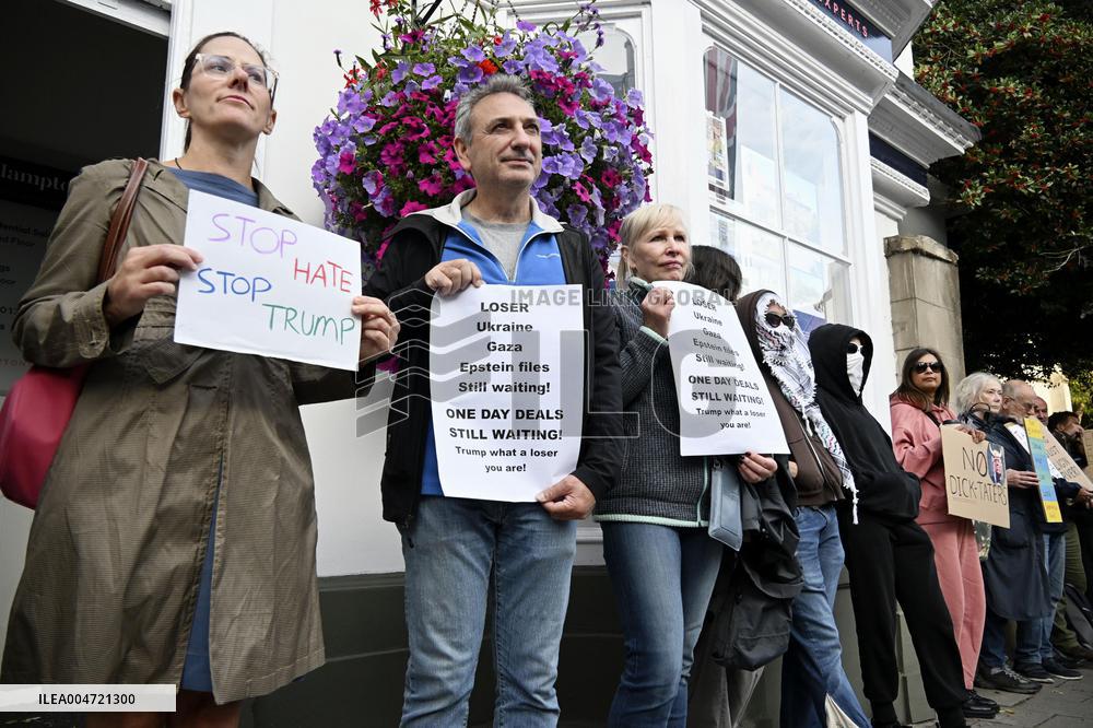 Anti-Trump rally in Britain