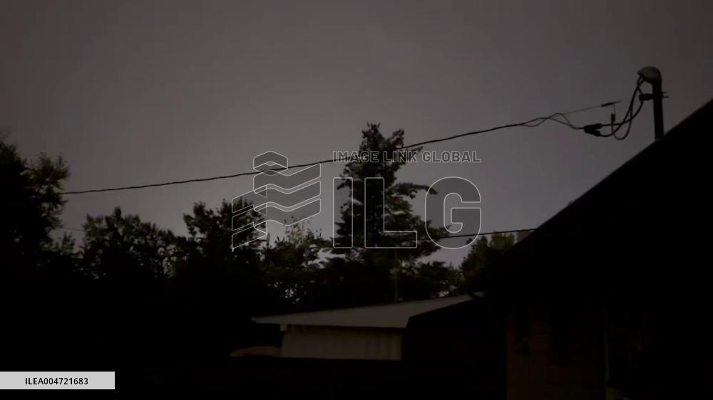 US: Lightning Illuminates Night Sky of Denver