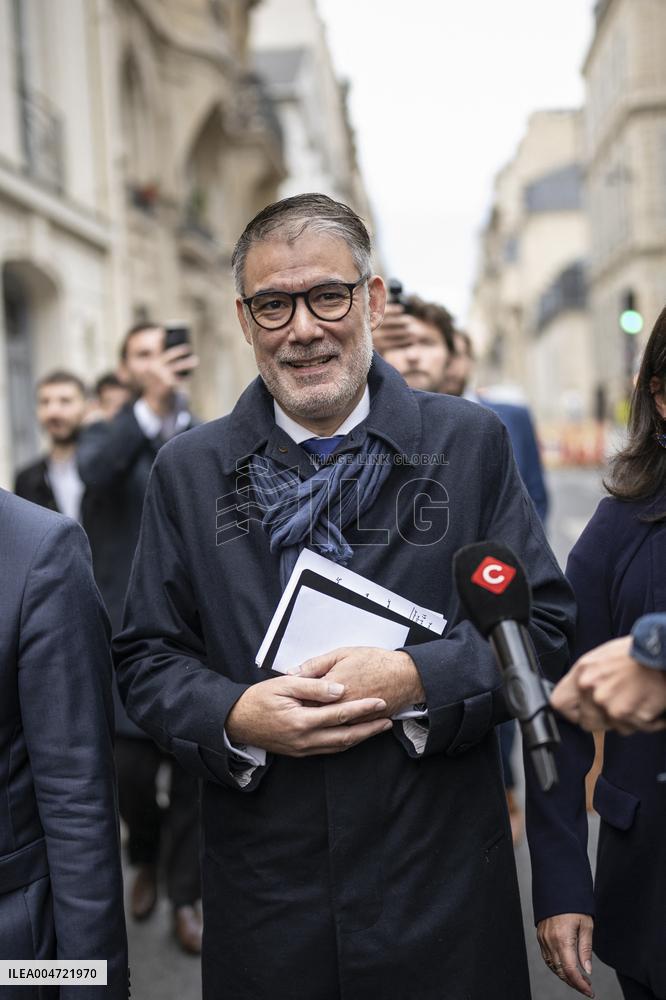 PM Lecornu Meets With Socialist party Heads - Paris