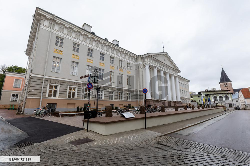 Renovated square in front of the Tartu University