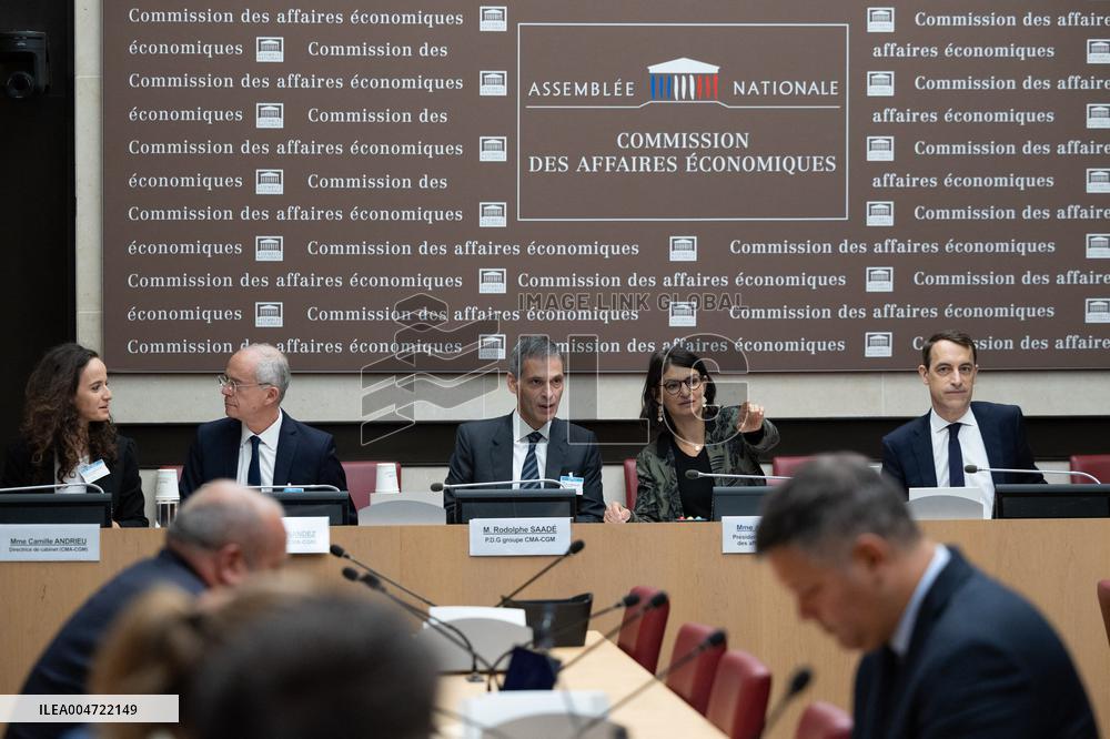Hearing of Rodolphe Saade at the National Assembly - Paris