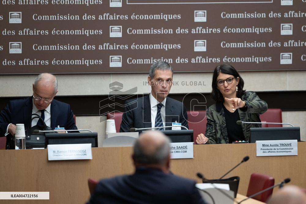Hearing of Rodolphe Saade at the National Assembly - Paris