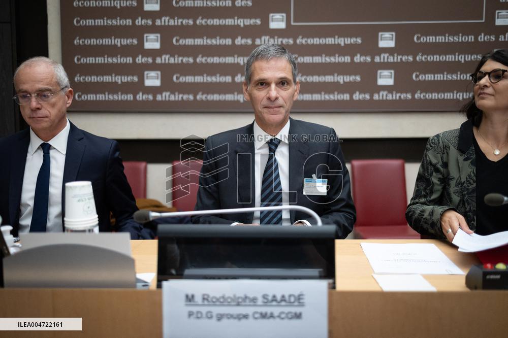 Hearing of Rodolphe Saade at the National Assembly - Paris