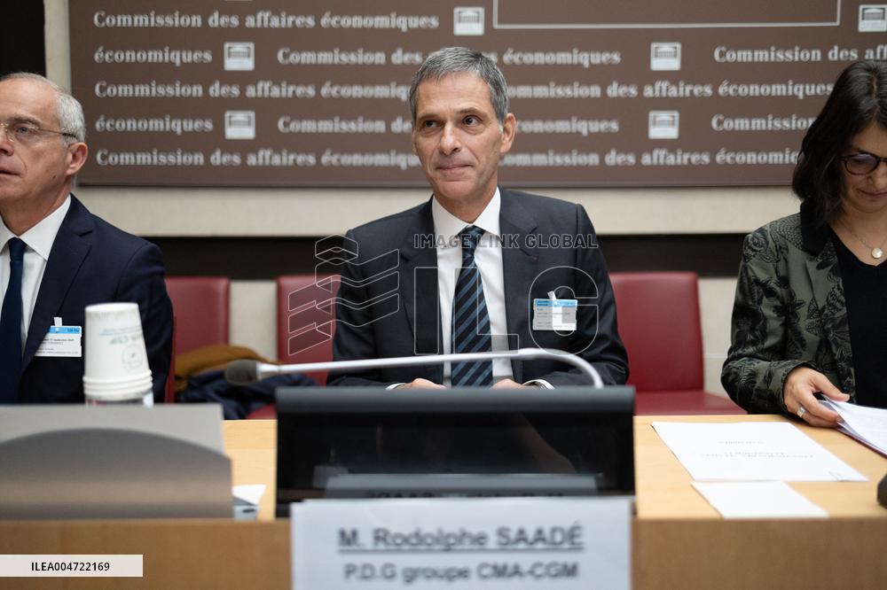 Hearing of Rodolphe Saade at the National Assembly - Paris