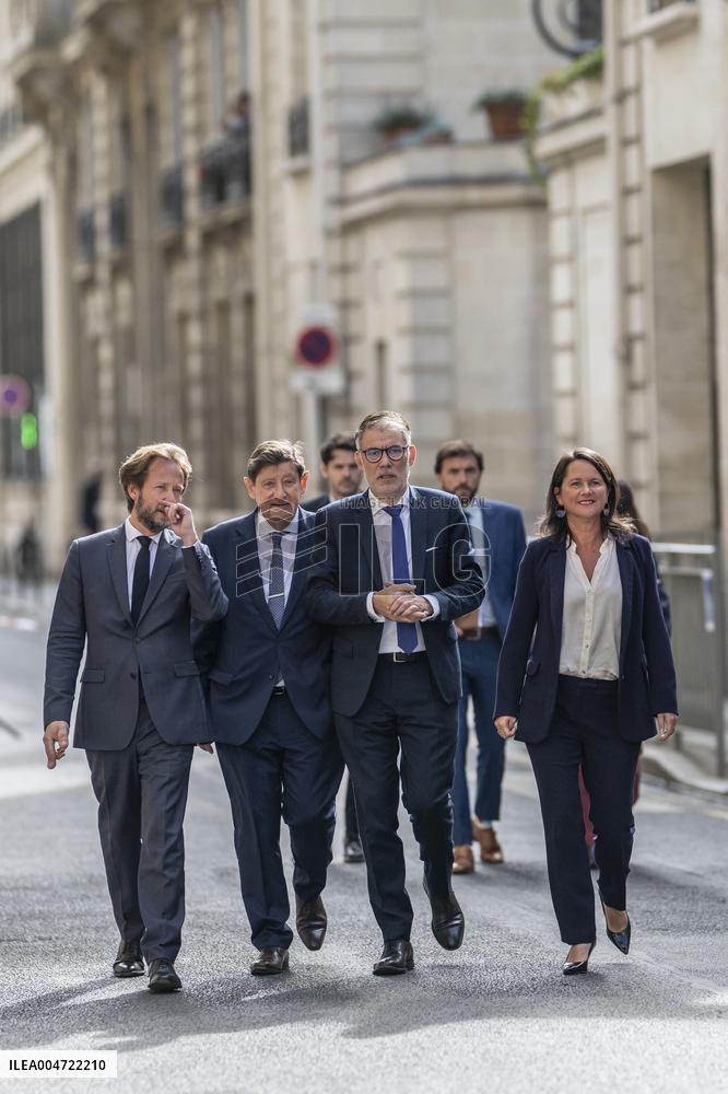 PM Lecornu Meets With Socialist party Heads - Paris