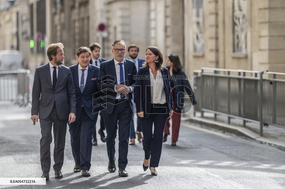 PM Lecornu Meets With Socialist party Heads - Paris