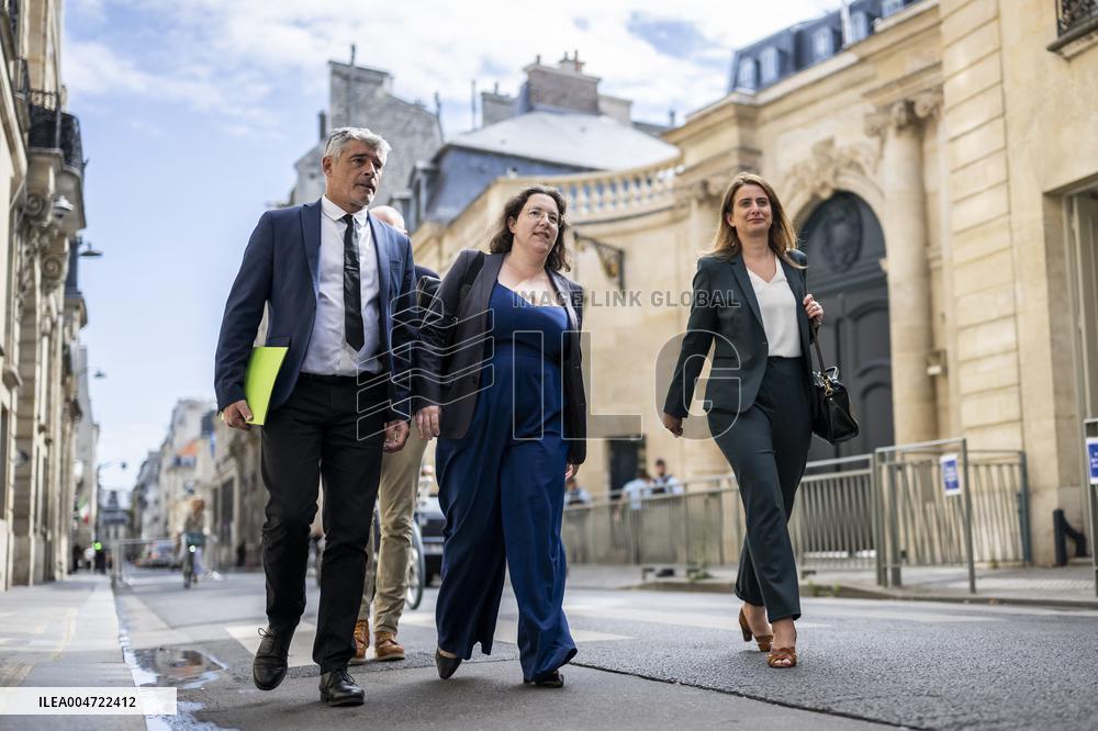 PM Lecornu Meets With Ecologist Party Heads - Paris