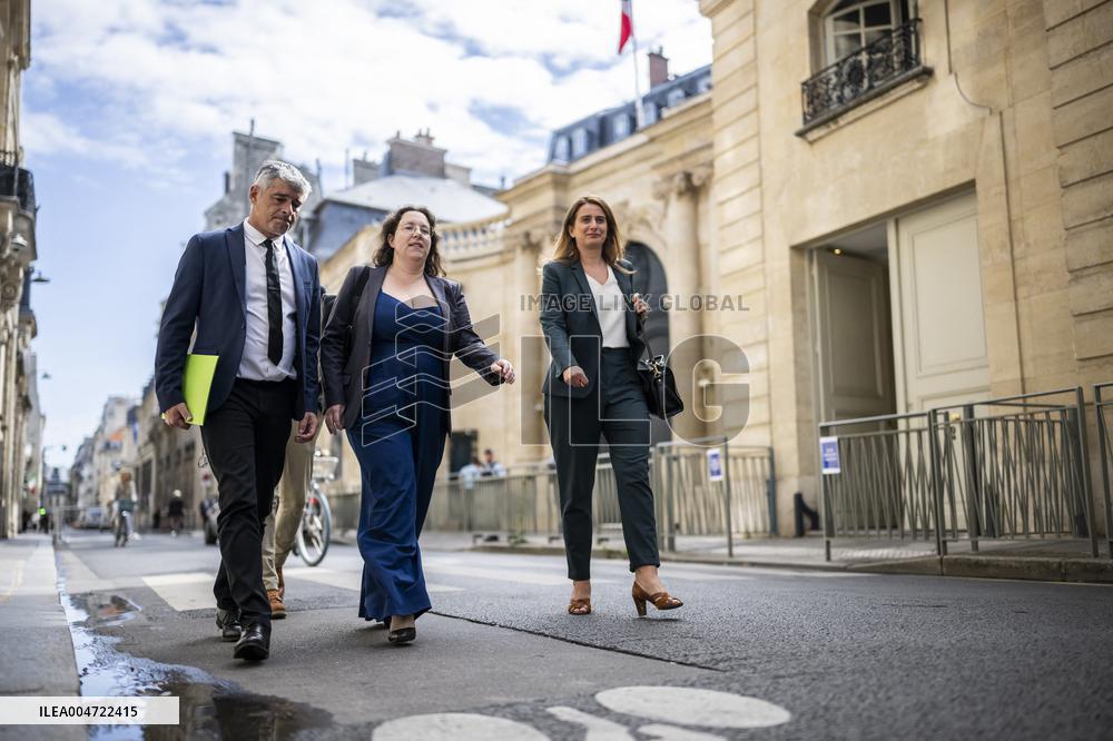 PM Lecornu Meets With Ecologist Party Heads - Paris