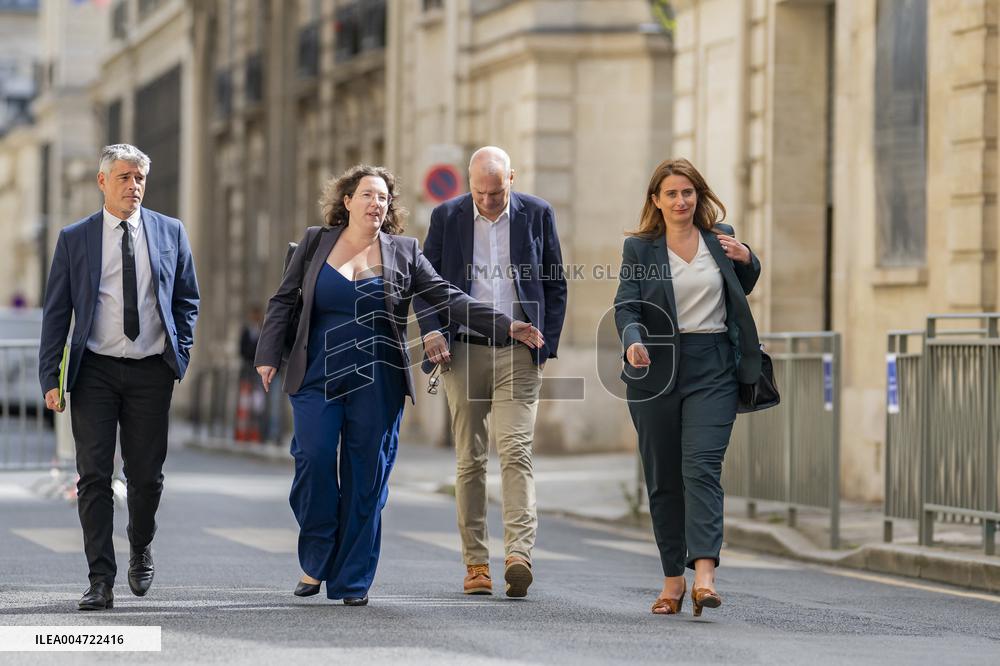 PM Lecornu Meets With Ecologist Party Heads - Paris