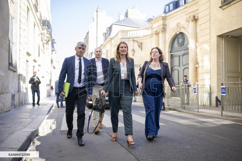 PM Lecornu Meets With Ecologist Party Heads - Paris