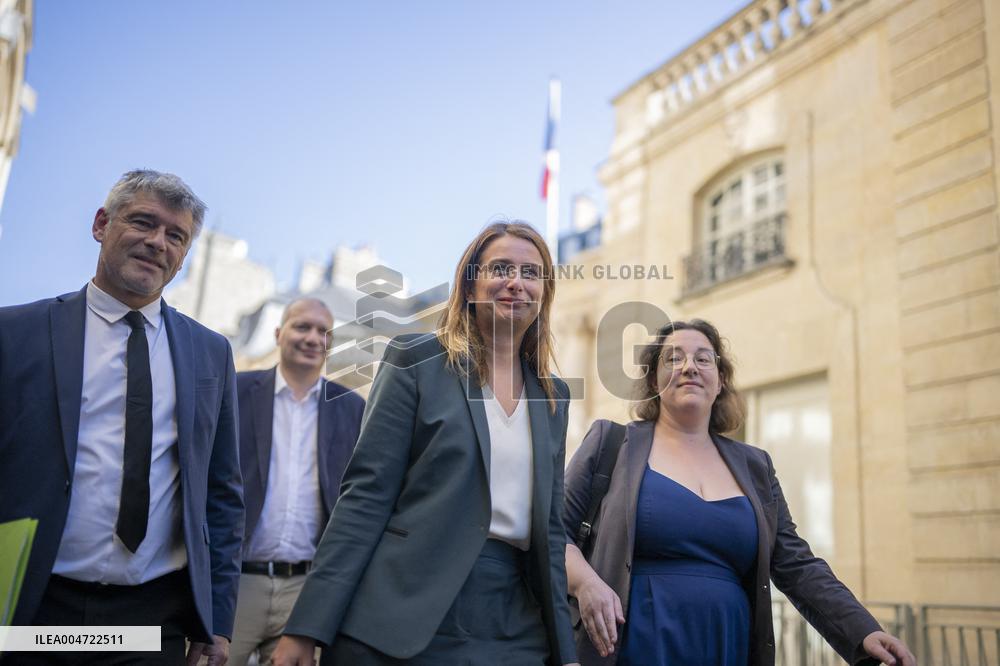 PM Lecornu Meets With Ecologist Party Heads - Paris